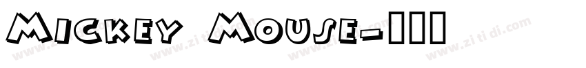 Mickey Mouse字体转换